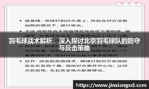 羽毛球战术解析：深入探讨北京羽毛球队的防守与反击策略